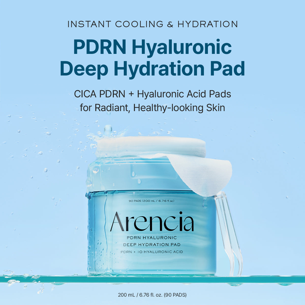 PDRN Hyaluronic Acid Deep Hydration Toner Pads (90 Pads)