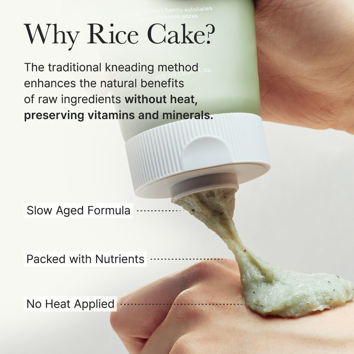 Green Tea + LHA Deep Pore Rice Cake Cleanser