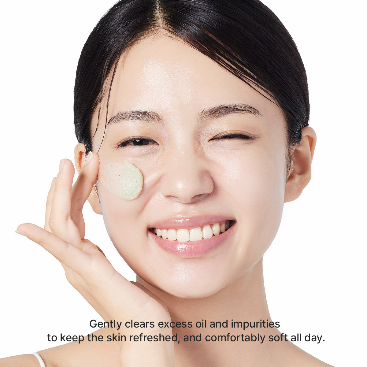 Green Tea + LHA Deep Pore Rice Cake Cleanser