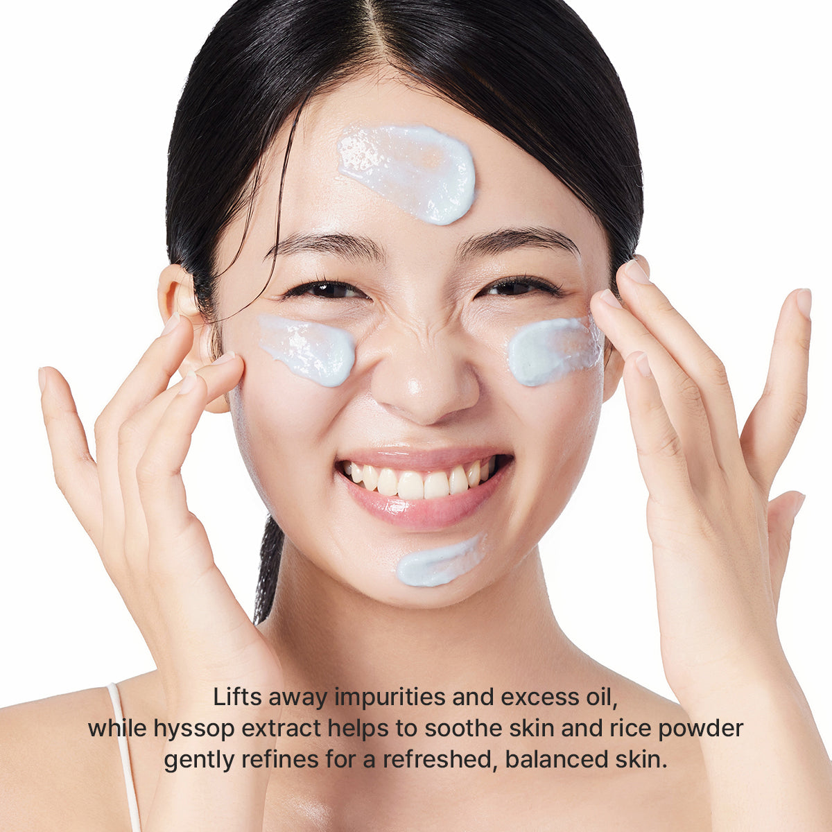 Fresh Blue Hyssop Rice Mochi Cleanser - Oil Control
